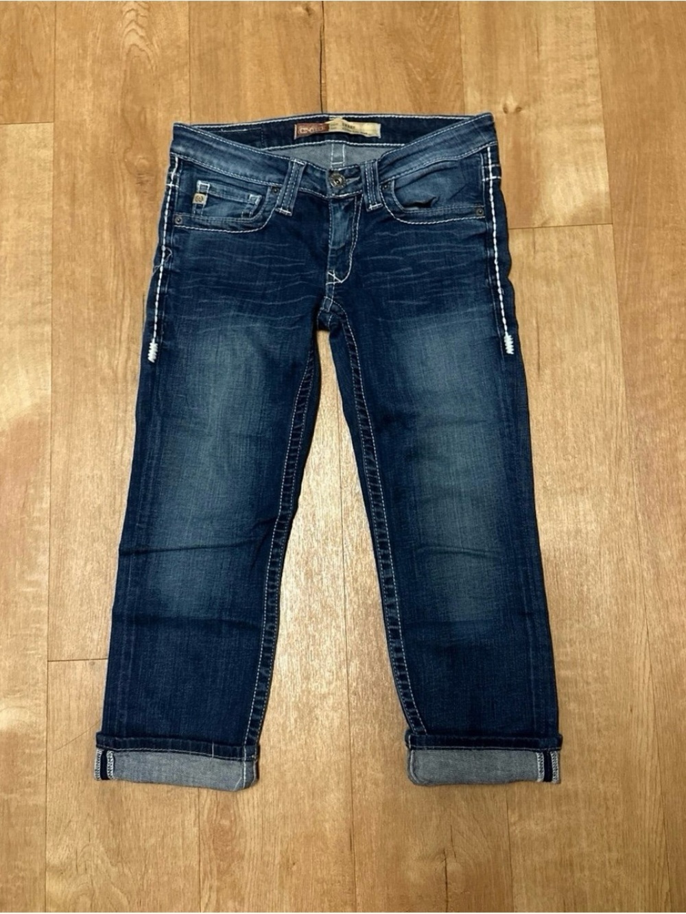 Big Star Sweet Ultra Low Cropped Jeans size 26